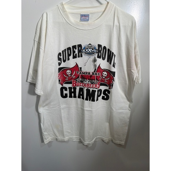 All Sport Other - Vintage Tampa Bay Buccaneers Super Bowl XXXVII Champs T Shirt All Sport White XL